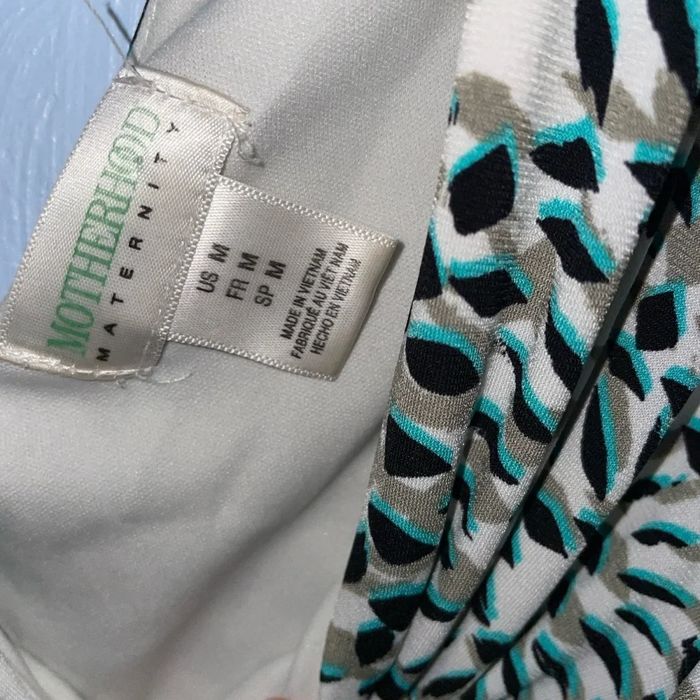 Women’s Size Medium Motherhood Maternity Sleeveless Ruched Dress - Picture 2 of 3